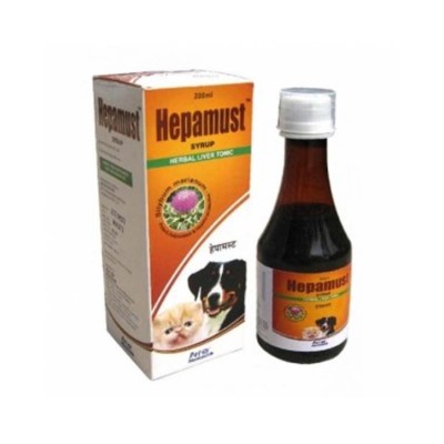 Mankind Hepamust Syrup Herbal Liver  Tonic for Dog and  Cat